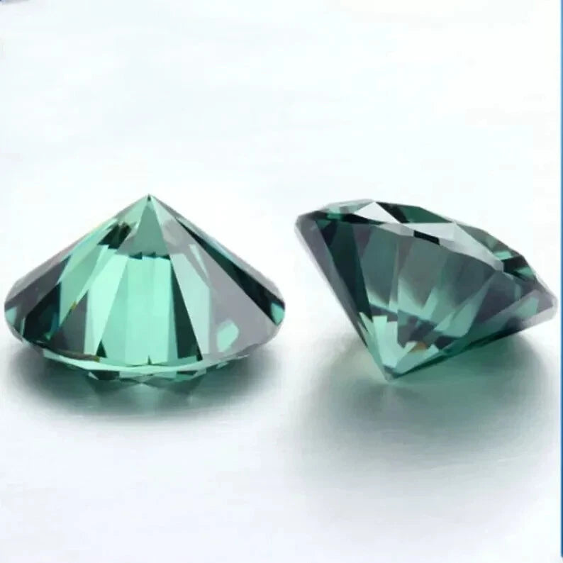 Certified 5.00Ct Round Cut Natural Green Color Lab Grown Loose VVS1 CVD Diamond