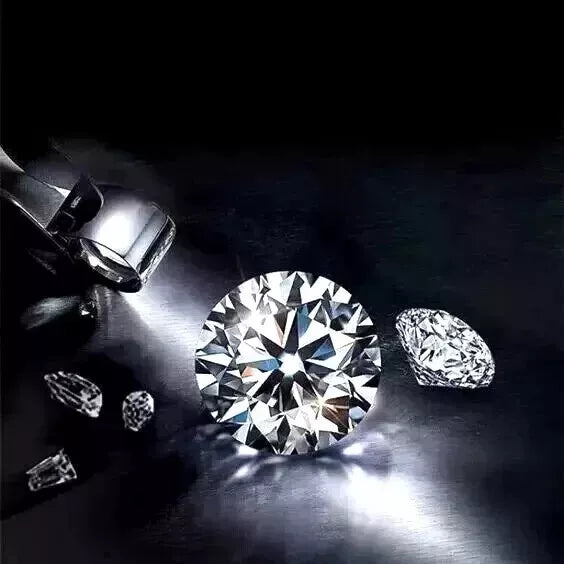 4 Ct Round Lab Grown Diamond VVS1 Natural D Color Loose Certified Diamond