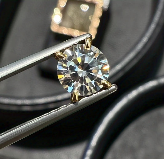 Lab Grown for Engagement Ring 5 Ct Top Grade Round Cut Diamond D Color VVS1 CVD