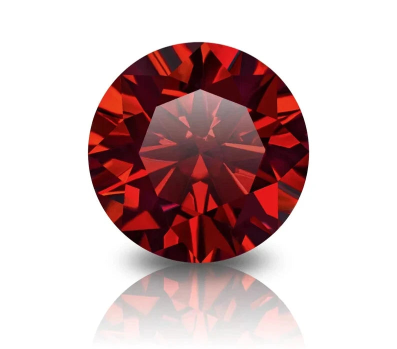 Certified Natural Red Color 5 Ct Round Cut Lab grown Loose Diamond VVS1 Clarity